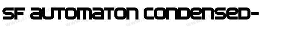 SF Automaton Condensed字体转换